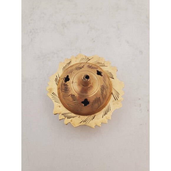 Vintage Brass Stick/Cone Incense Burner small burner with lid, made in i… - Picture 4 of 10